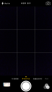 gridlines of mobile camera