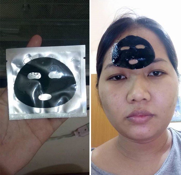 online shopping, funny, face mask, small, charcoal, women, sad, happy